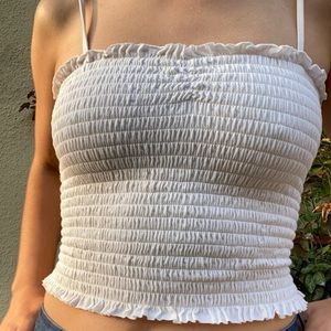 Brandy Melville Ruched Crop Tank